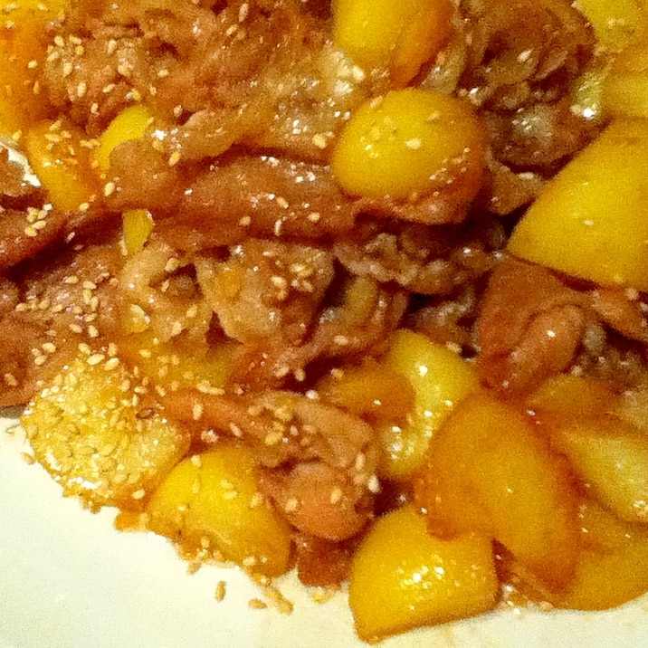 豚肉とじゃがいもの甘辛炒め レシピ 作り方 By ぴょん吉1154 楽天レシピ 豚肉とじゃがいもの甘辛炒め レシピ 作り方 By ぴょん吉1154 楽天レシピ
